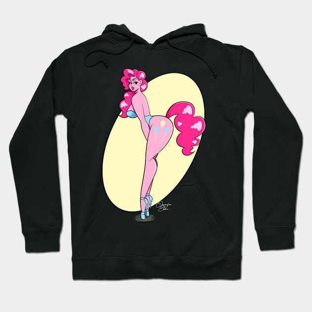 Pinkie Pony Hoodie by Jennifer Elder Art